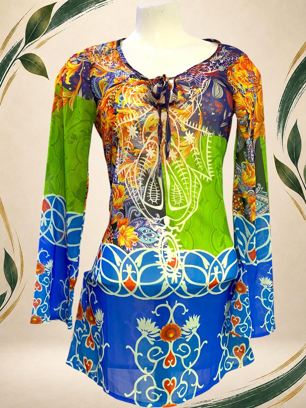 Vista frontal de Blusa