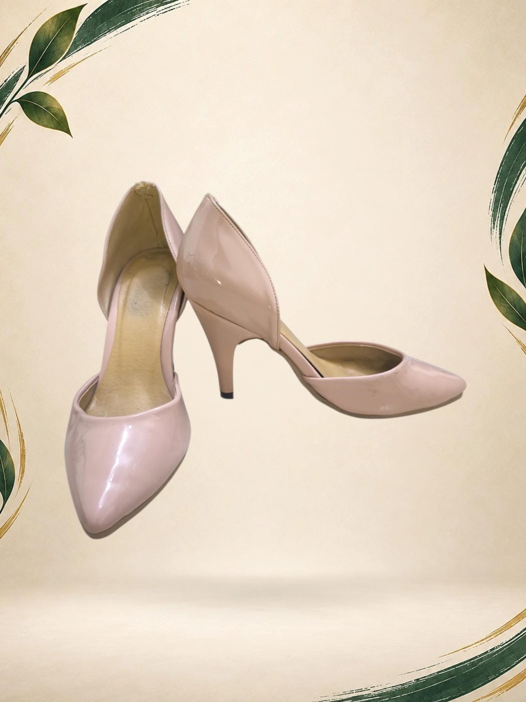 Vista frontal de Tacones