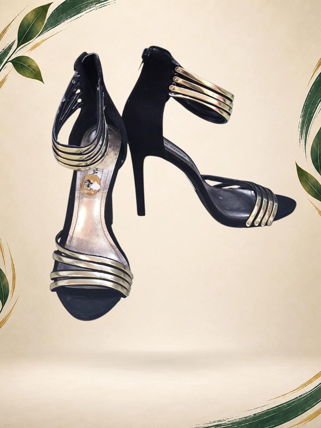 Vista frontal de Tacones