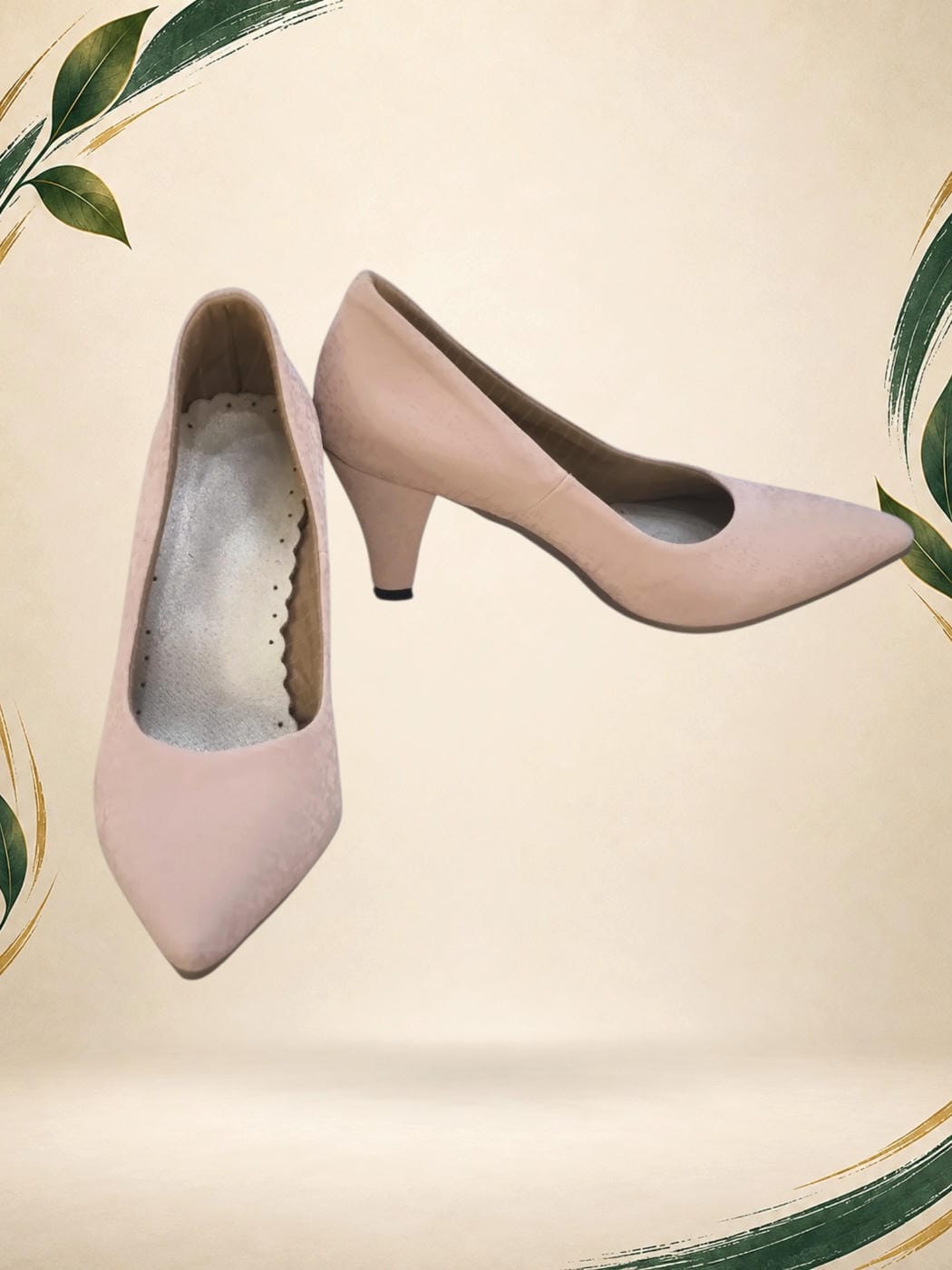 Vista frontal de Tacones