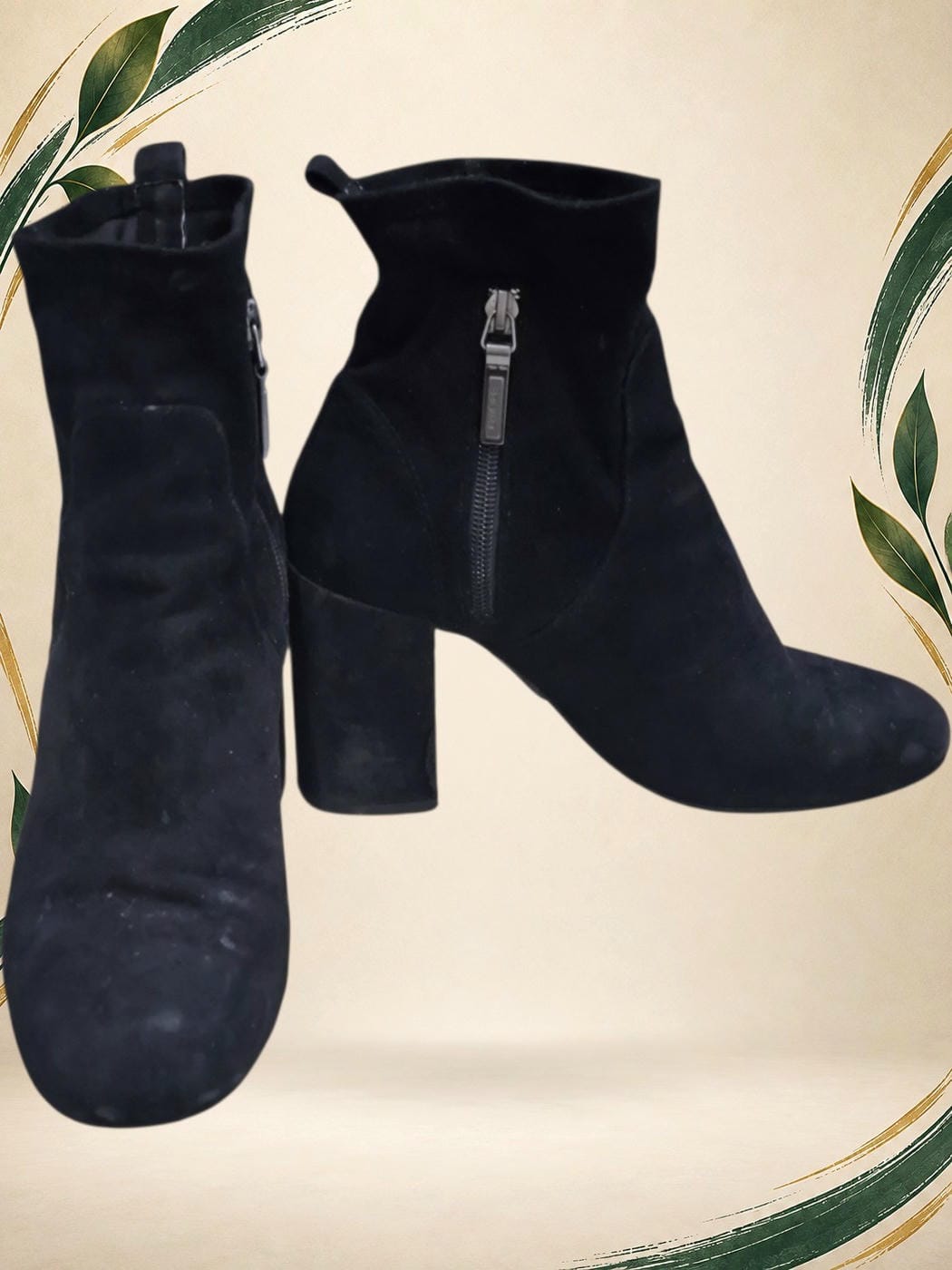 Vista frontal de Botas
