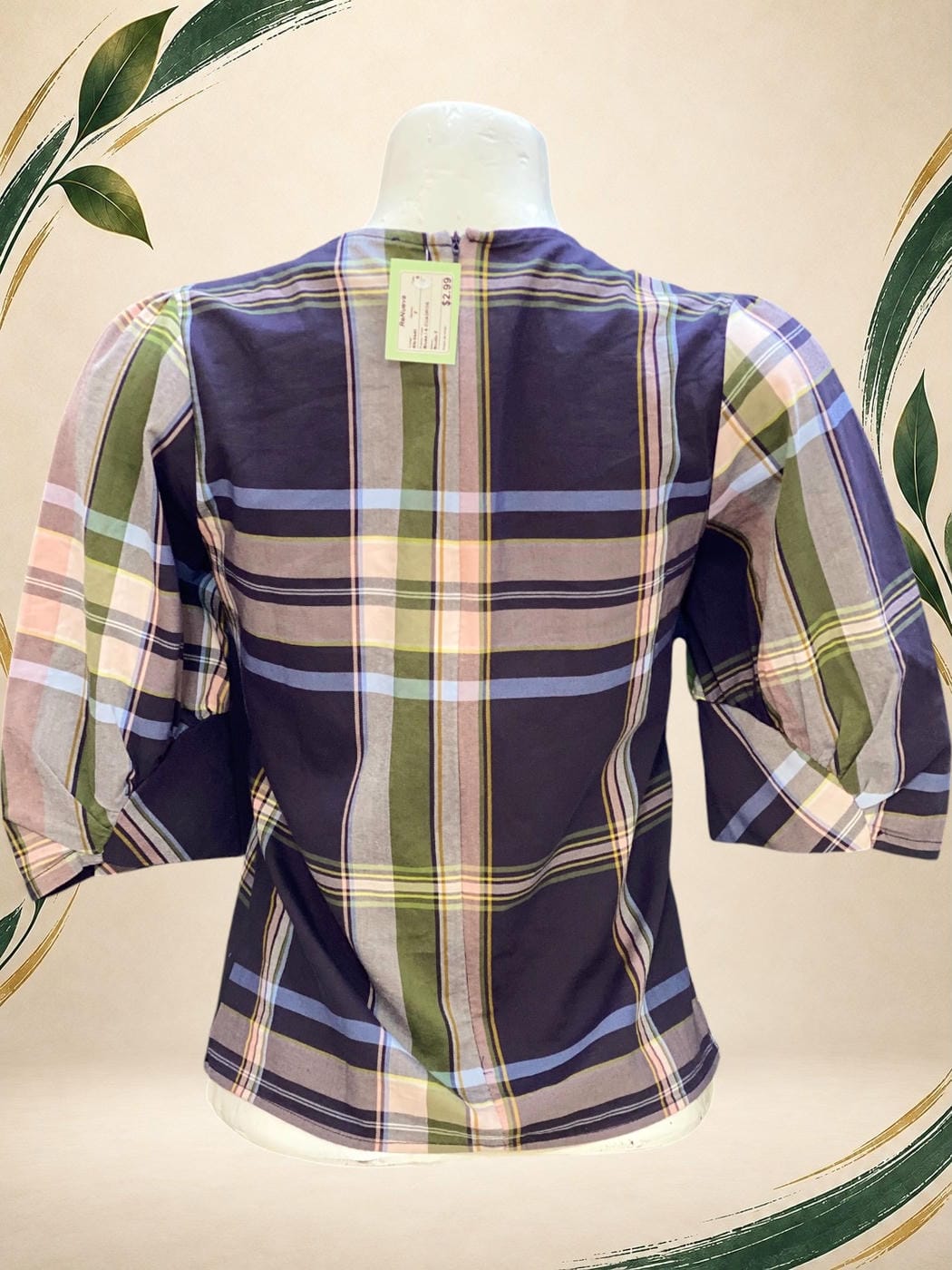 Vista posterior de Blusa